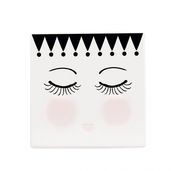 Miss toile sottobicchiere eyes & dots 15 x 15 cm  miss etoile