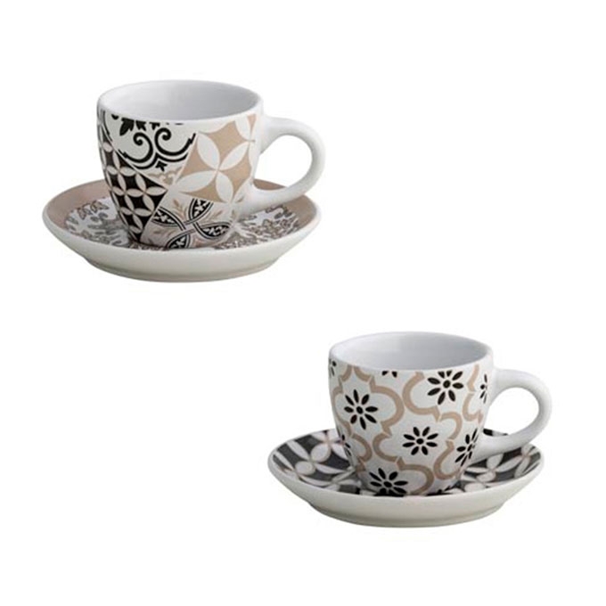 Brandani - tazzina caffe alhambra set 2 pz stoneware