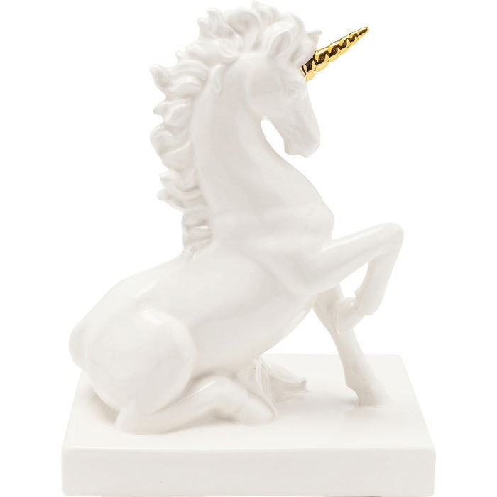 Figura decorativa sitting unicorn kare design