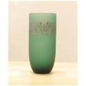 Vaso verde serigrafato Egizia
