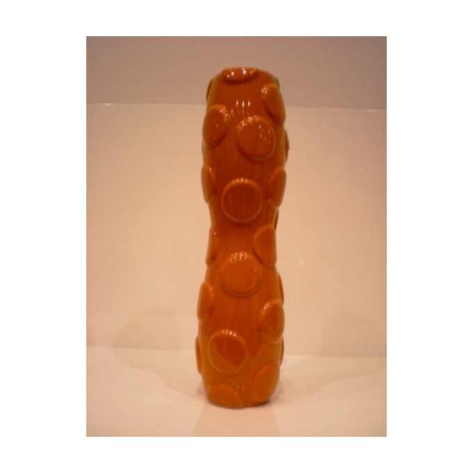 Vaso in ceramica arancio kare design