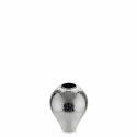Glamour vaso decoro argento specchiato h25 cm ivv