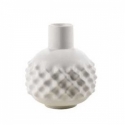 Vaso ceramica alveare opaco bianco h28 oakom