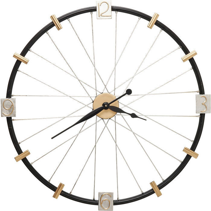 Orologio da parete spoke wheel 80cm kare design