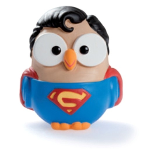 Statuetta gufo superman goofi egan