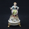 Statua  lola con base in limoges15,5cm