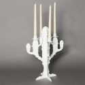 Candelabro cactus bianco Arti e Mestieri