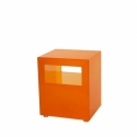 Lampada tavolino con contenitore cubo rosso Oakom