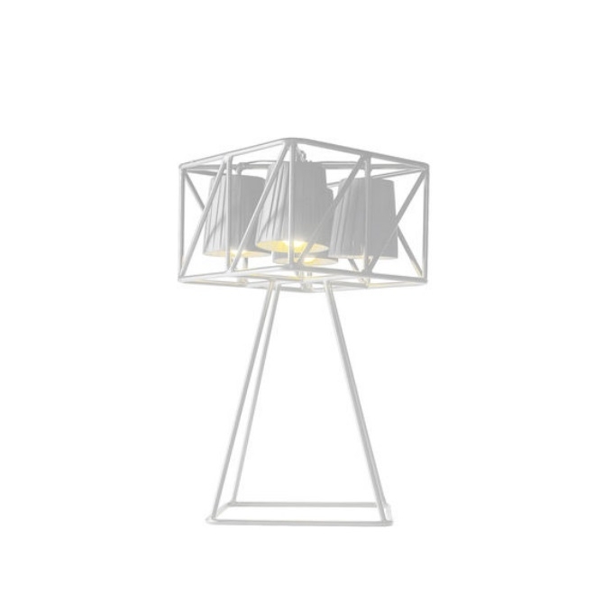 Lampada metallo da tavolo con 4 lampade multilamp seletti