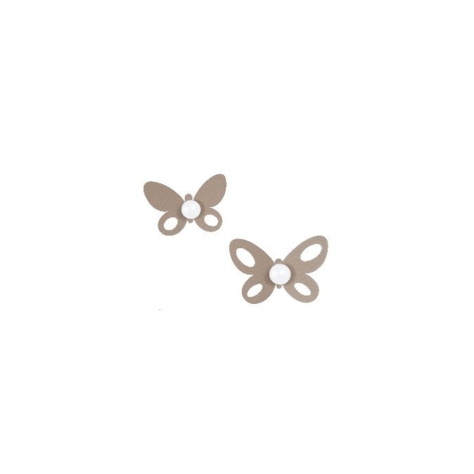Set gancio butterfly beige Arti e Mestieri