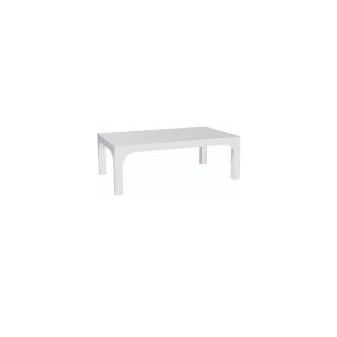 Tavolino rett.bianco laccato bianco 110x65x38 Oakom