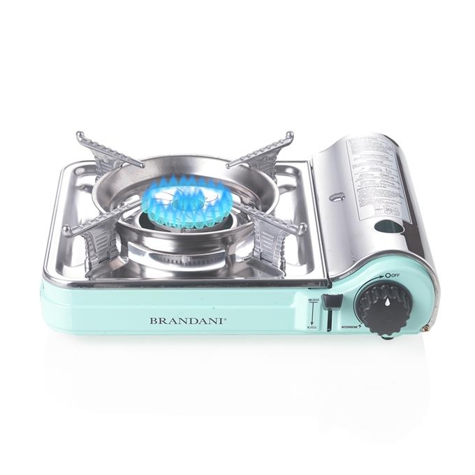 Brandani - fornello portatile acqua marina inox e all con valig p