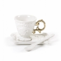 Tazza caffe' in porcellana i-wares gold seletti
