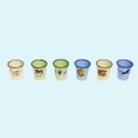 Set 6 bicchieri in metallo smaltato toiletpaper seletti