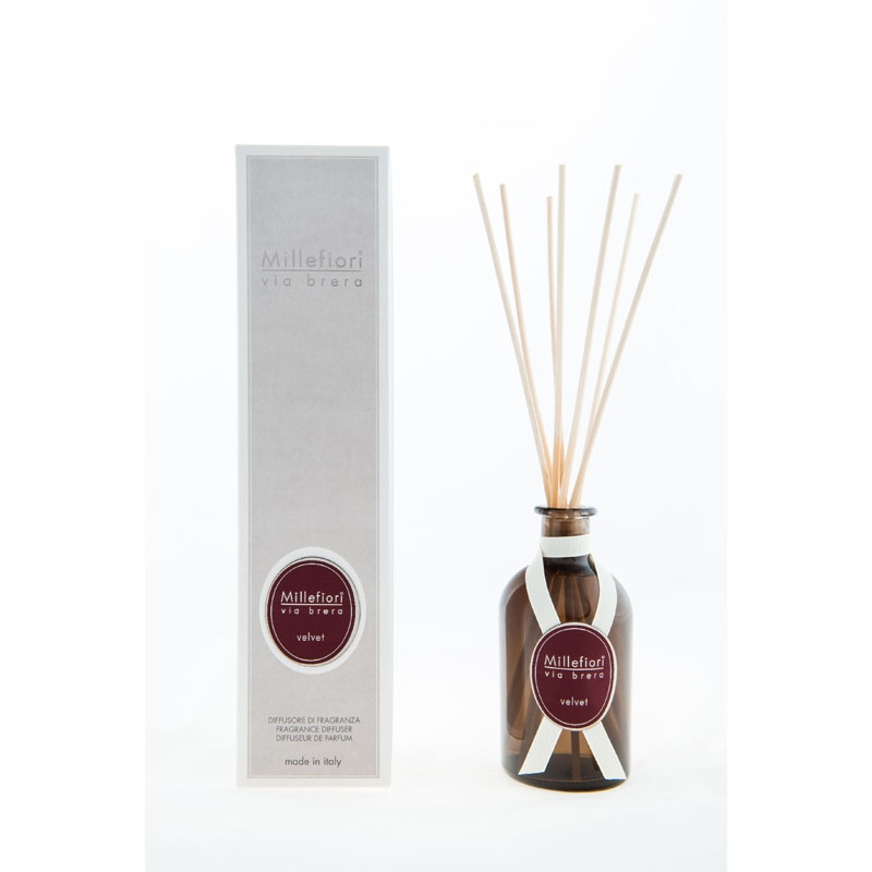 Via brera diffusore a stick 250ml velvet millefiori