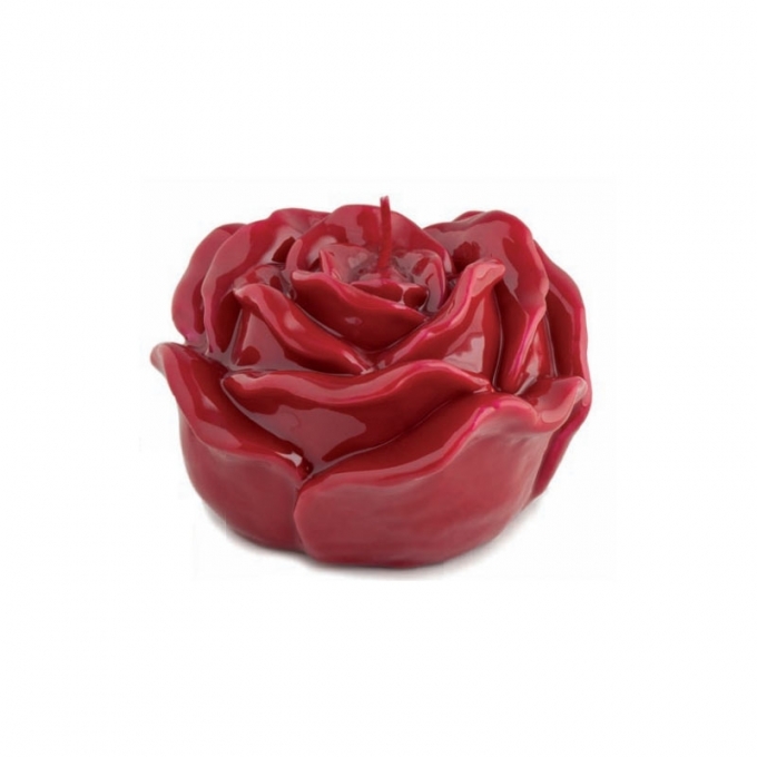 Candela rosa rossa 7cm Hervit