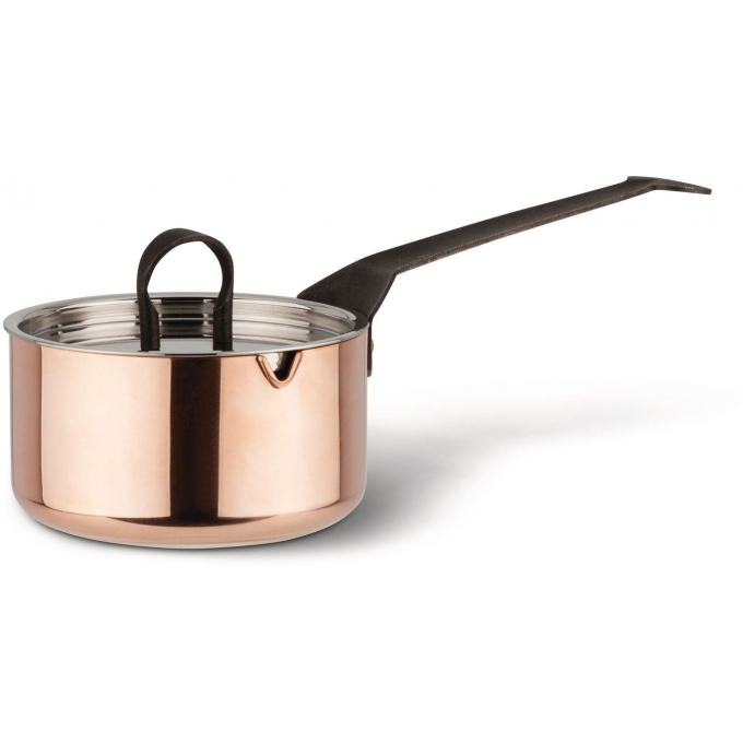 Casseruola con coperchio 10cm rame cintura di orione alessi