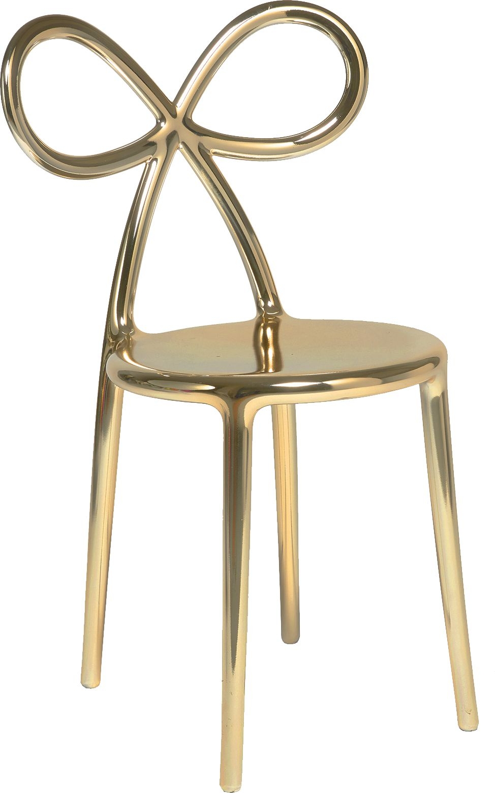 Sedia metal ribbon chair Qeeboo oro