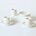 Set 3 tazzine caffe in porcellana machine collection seletti