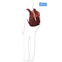 ZAINO IN PELLE E TESSUTO CON PATTA BLADE PIQUADRO