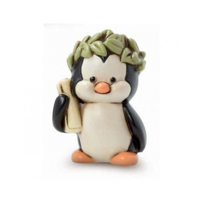 Pinguino laurea con corona egan
