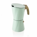 Brandani - caffettiera tower vintage 4 tazze tiffany allumini