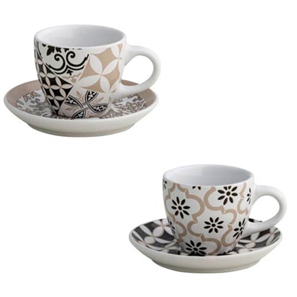 Brandani - tazzina caffe alhambra set 2 pz stoneware