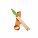 Brandani - coltello affetta e pulisci melone arancio e verde