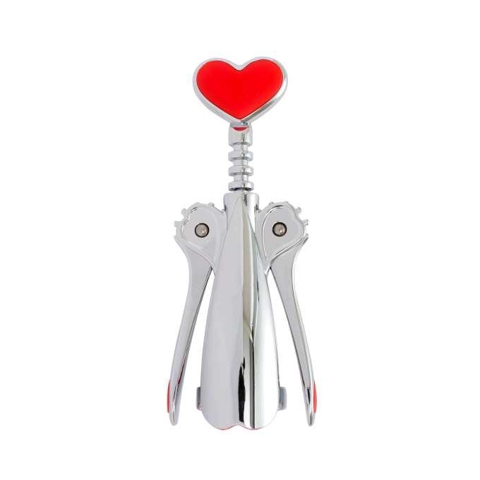 Brandani - cavatappi love me rubino zinc alloy e tpr