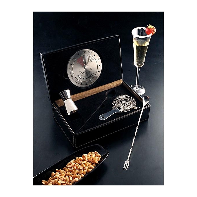 Brandani - cofanetto skin cocktail set 4 pz inox