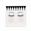 Miss toile sottobicchiere eyes & dots 15 x 15 cm  miss etoile