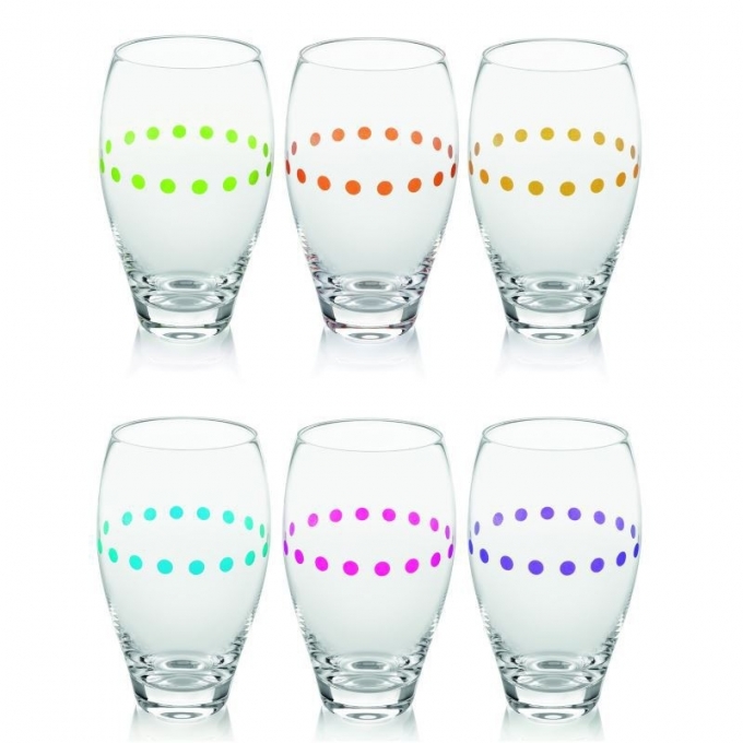 Set 6 bicchieri bibita colorati Obelix IVV