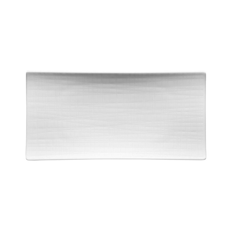 Piatto piano 26 x 13 cm bianco mesh rosenthal