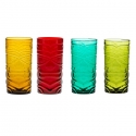 BICCHIERE TIKI COL.ASS. SET4 PZ VETRO