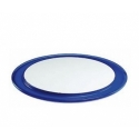 Piatto torta vintage blu con coperchio guzzini