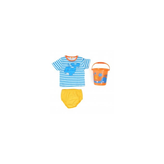 SET SPIAGGIA BOY (T-SHIRT + COPRIPANNOLINO + SECCH