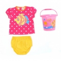 SET SPIAGGIA GIRL (T-SHIRT + COPRIPANNOLINO + SECC