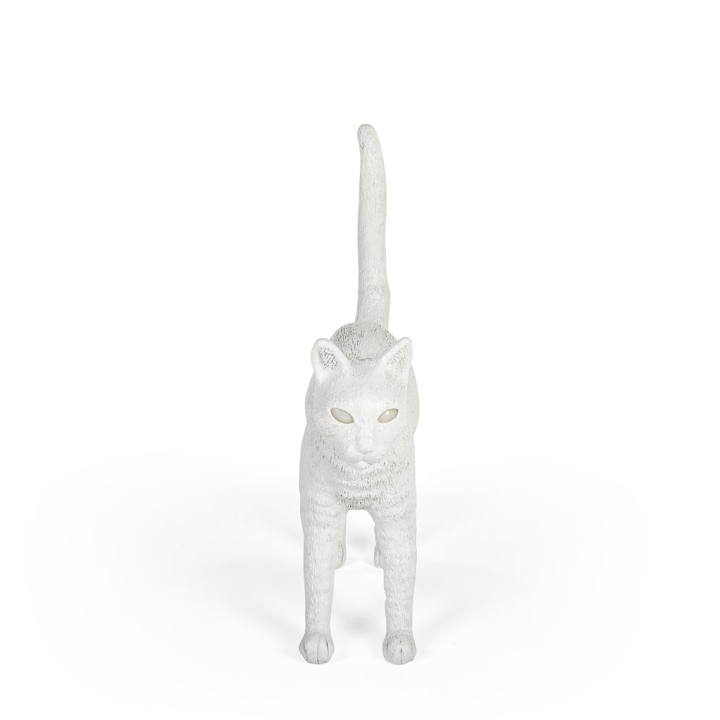 lampada gatto bianco