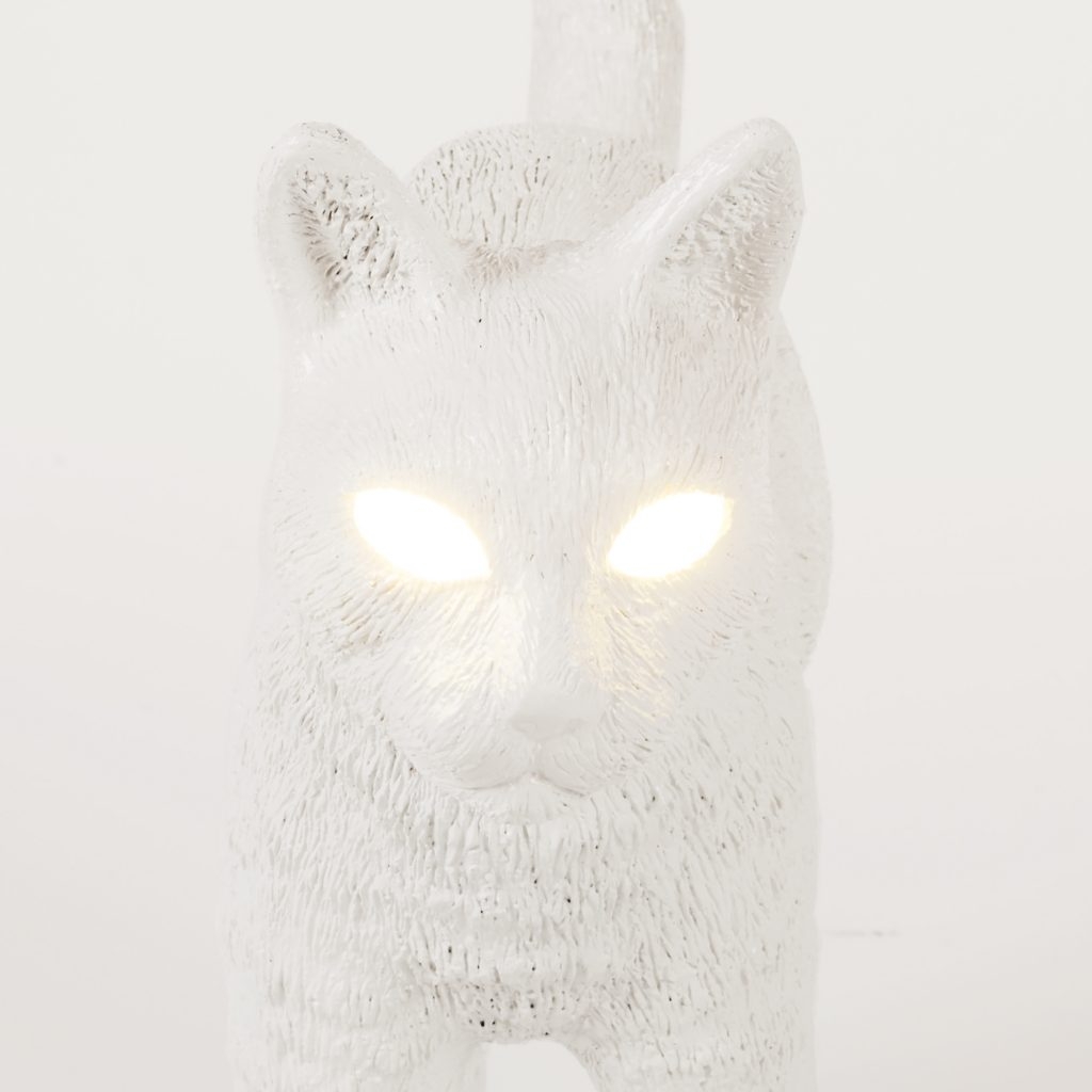 lampada gatto bianco