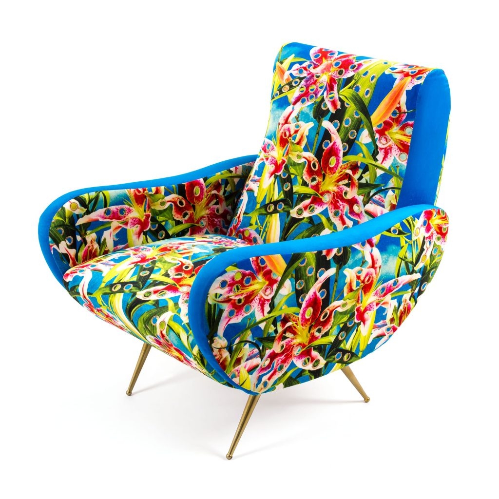 Poltrona fiori armchair toiletpaper seletti