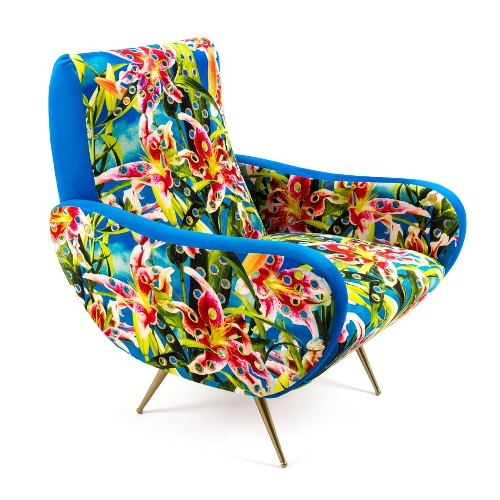 Poltrona fiori armchair toiletpaper seletti