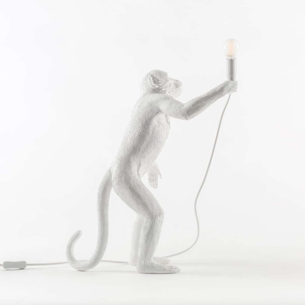 Lampada in resina monkey lamp cm.46x27,5 h.54 - seletti