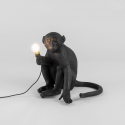 Lampada in resina monkey lamp outdoor black seletti