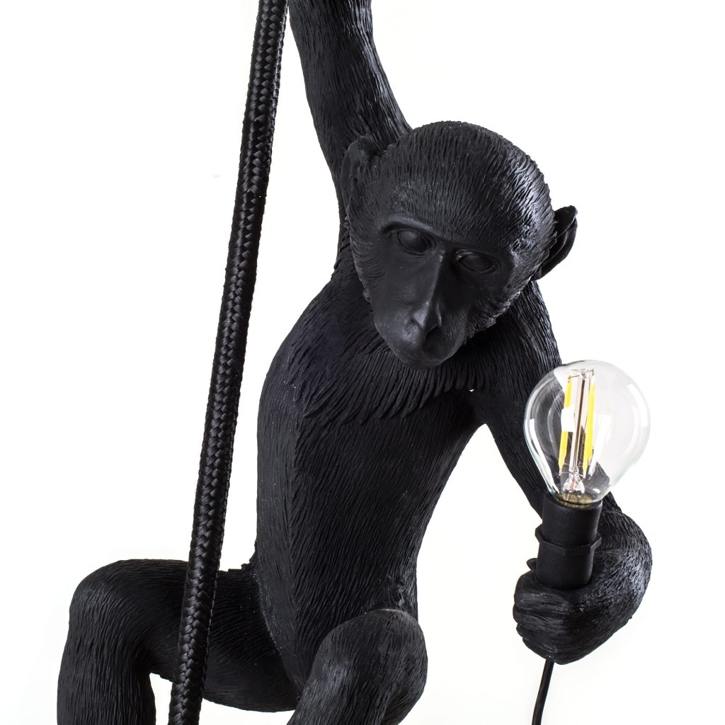 Lampadario scimmia nera monkey lamp seletti