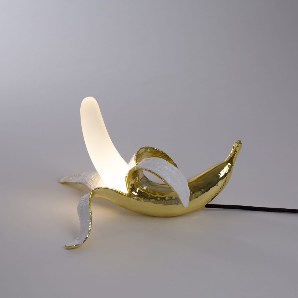 Lampada in resina e vetro banana lamp-dewey cm.3 seletti