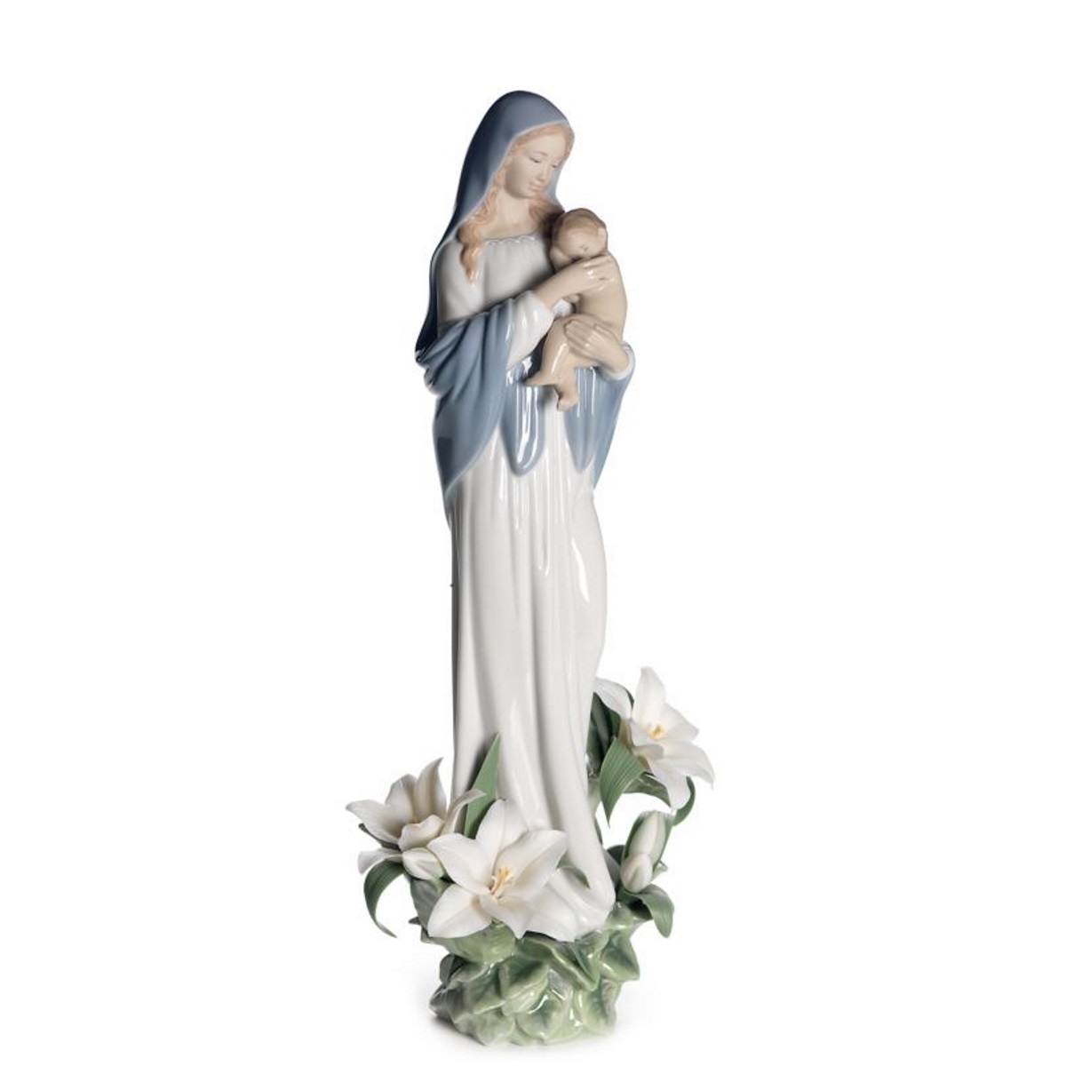 Statua Madonna Dei Fiori Lladrò
