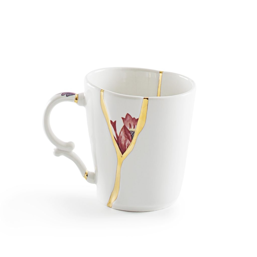 Tazza mug in porcellana kintsugi 3 seletti