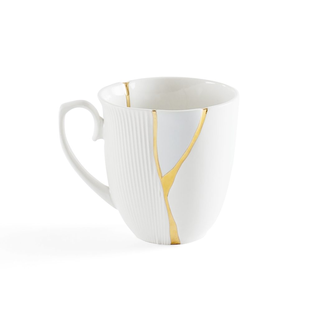 Tazza mug in porcellana 2 kintsugi seletti