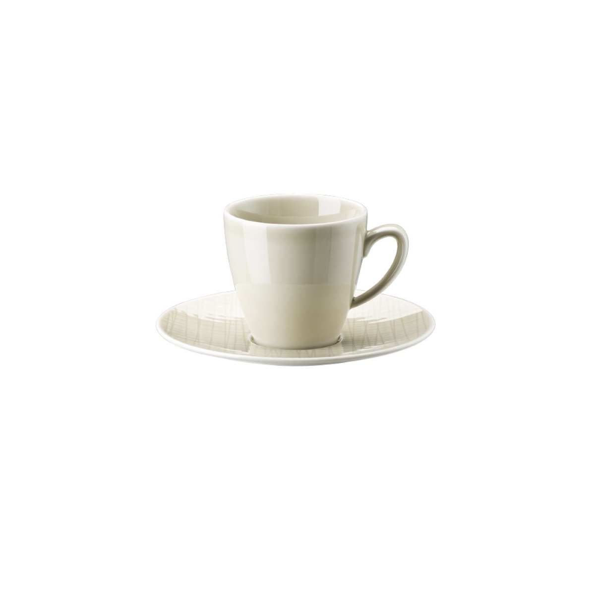 Sei tazze caffe' crema con piattino mesh 15 Rosenthal