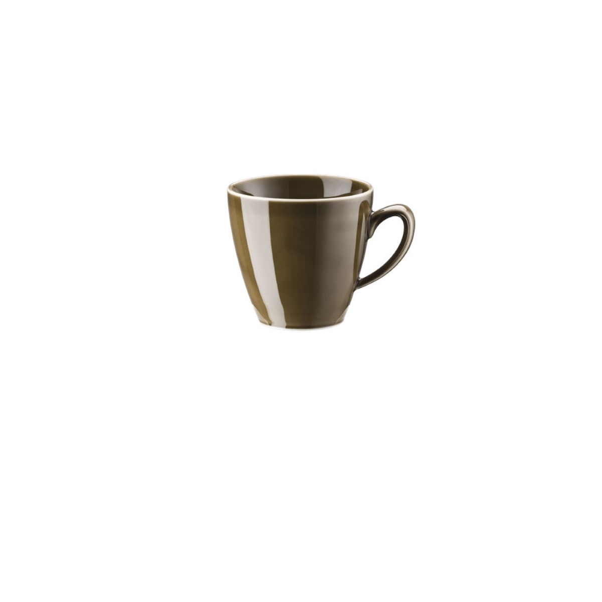 Sei tazze caffe' color caffe' con piattino mesh 17 Rosenthal